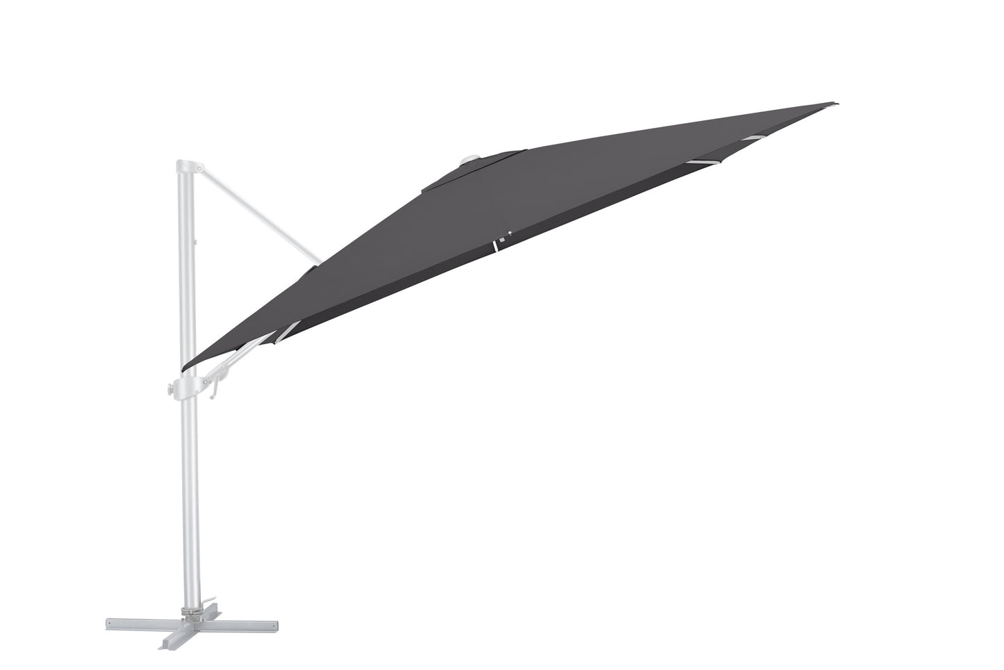 KETTLER Ampelschirm EASY TURN 300cm x 300cm UPF 50+ inkl. Abdeckhaube+Schirmständer
