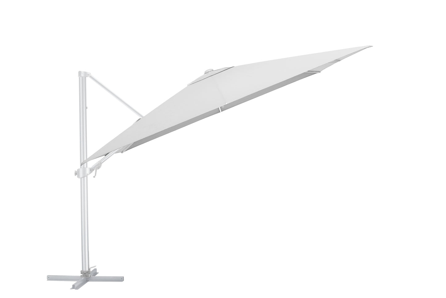 KETTLER Ampelschirm EASY TURN 300cm x 300cm UPF 50+ inkl. Abdeckhaube+Schirmständer