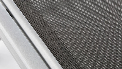KETTLER Basic Plus Hocker, Silber/Anthrazit