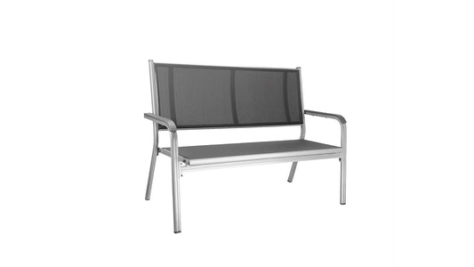 Kettler Basic Plus 2er Bank Silber/Anthrazit