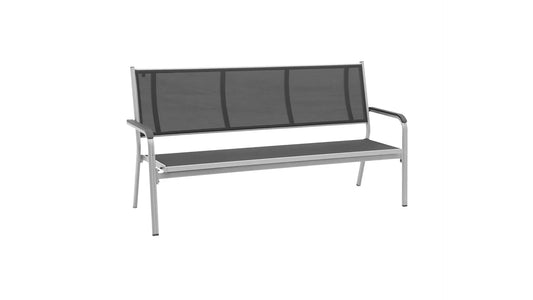 Kettler Basic Plus 3er Bank Silber/Anthrazit