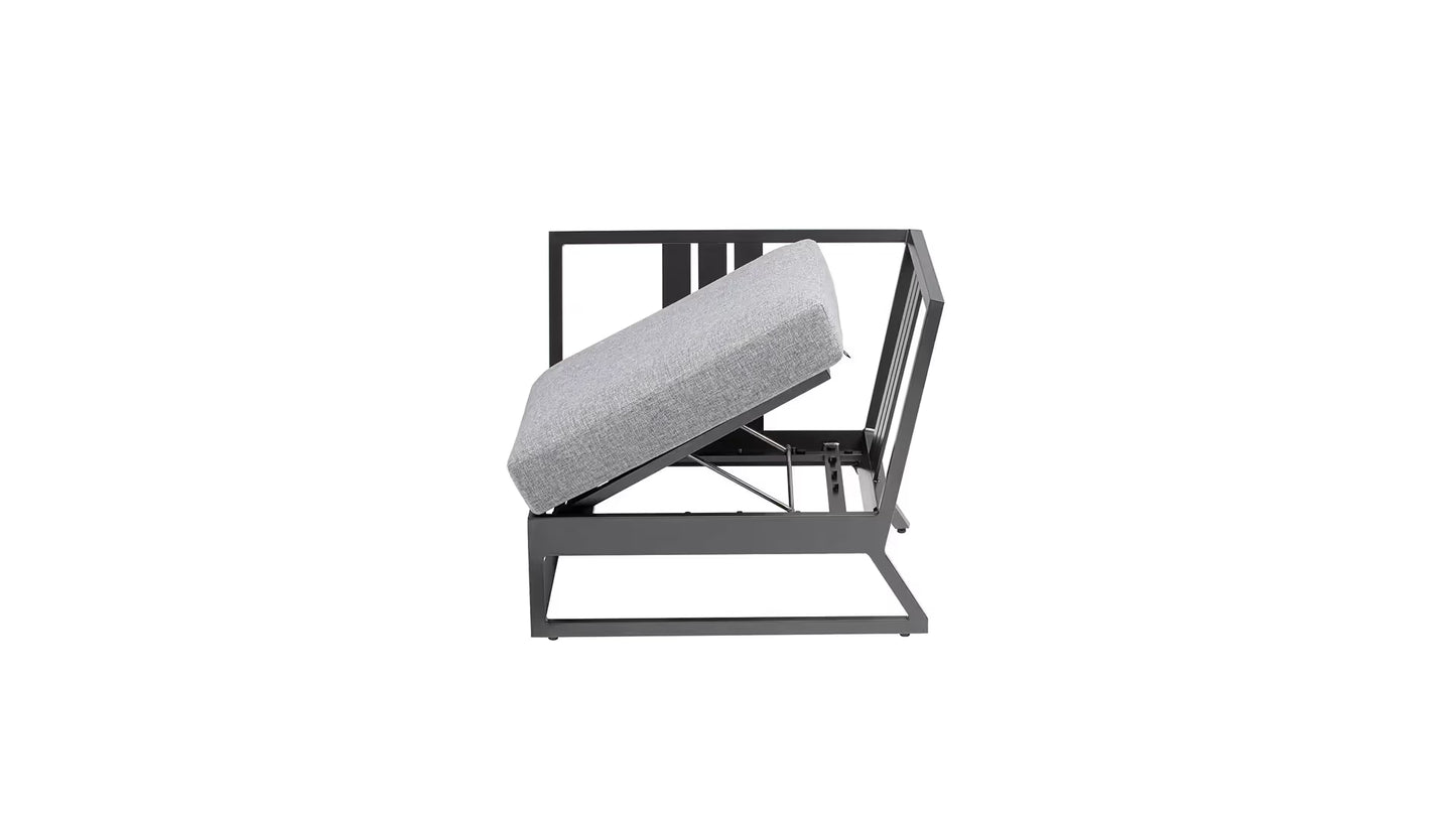KETTLER OCEAN SKID PLATFORM Eckelement – modulares Lounge Corner, wetterfest