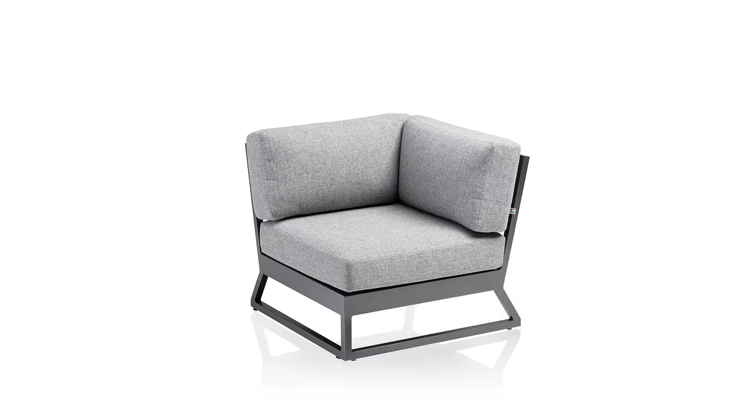 KETTLER OCEAN SKID PLATFORM Eckelement – modulares Lounge Corner, wetterfest