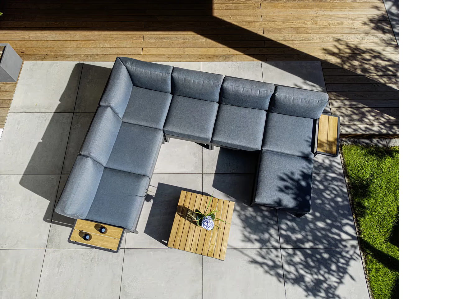 KETTLER OCEAN SKID PLATFORM Hocker – modulares Lounge Element, wetterfest