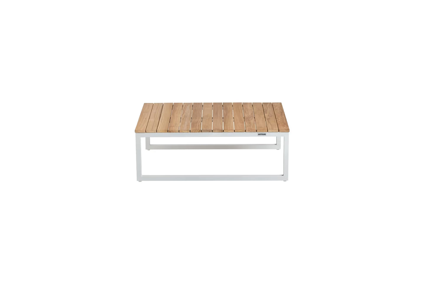 KETTLER OCEAN SKID PLATFORM Loungetisch – Aluminium mit Teakplatte