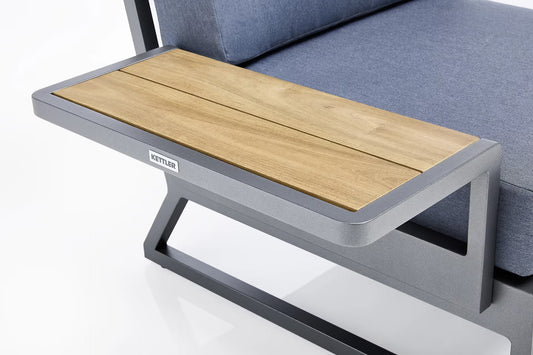 KETTLER OCEAN SKID PLATFORM Universal Ablage – Aluminium, optional mit Teak