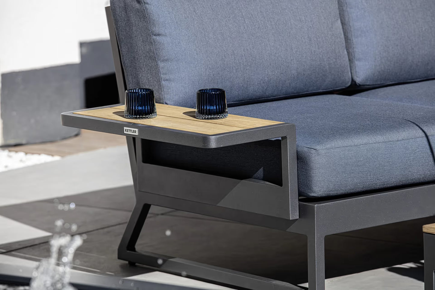 KETTLER OCEAN SKID PLATFORM Universal Ablage – Aluminium, optional mit Teak