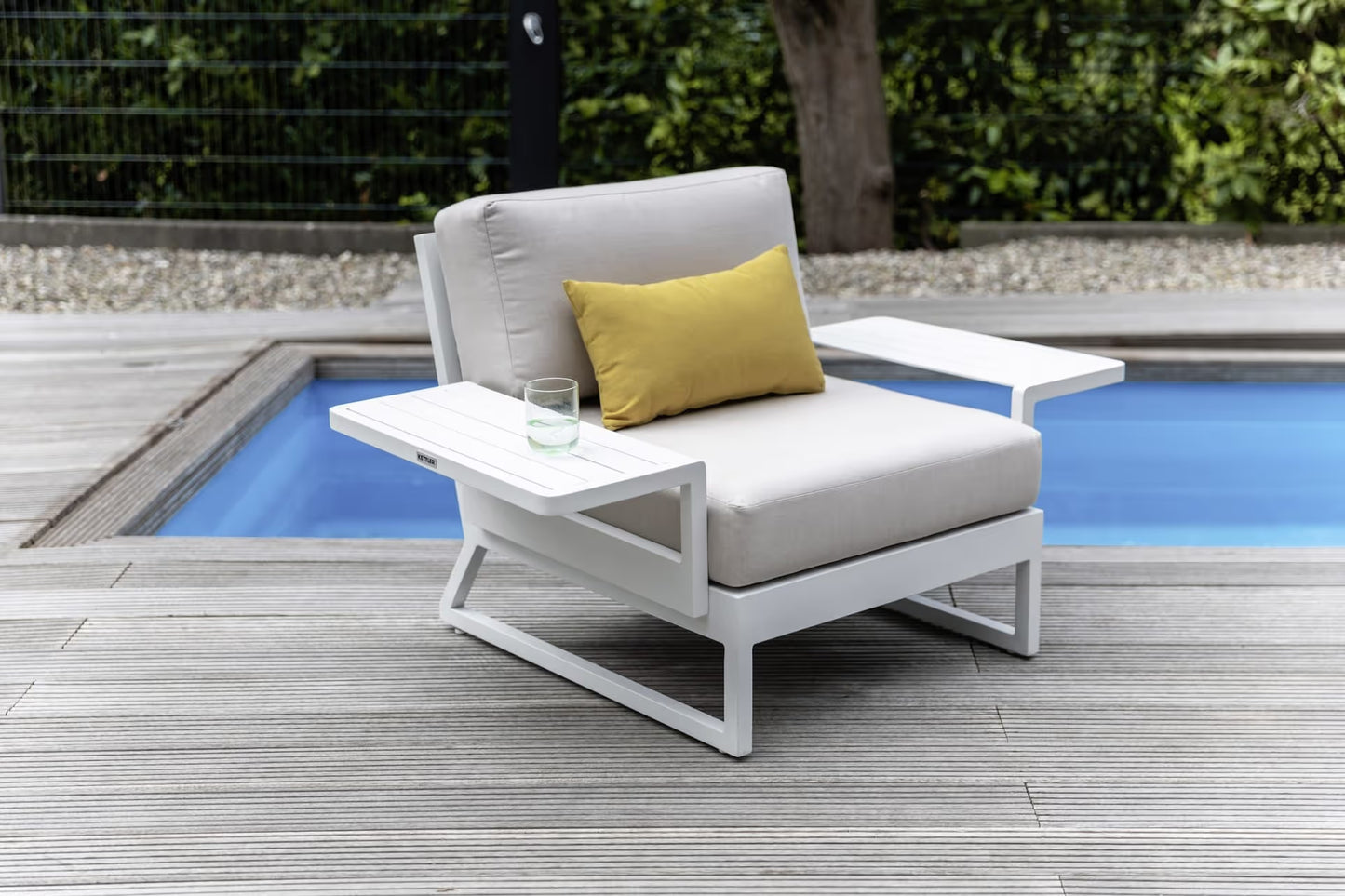 KETTLER OCEAN SKID PLATFORM Universal Ablage – Aluminium, optional mit Teak