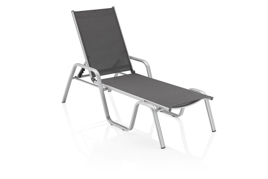 KETTLER BASIC PLUS Stapelliege Silber/Anthrazit
