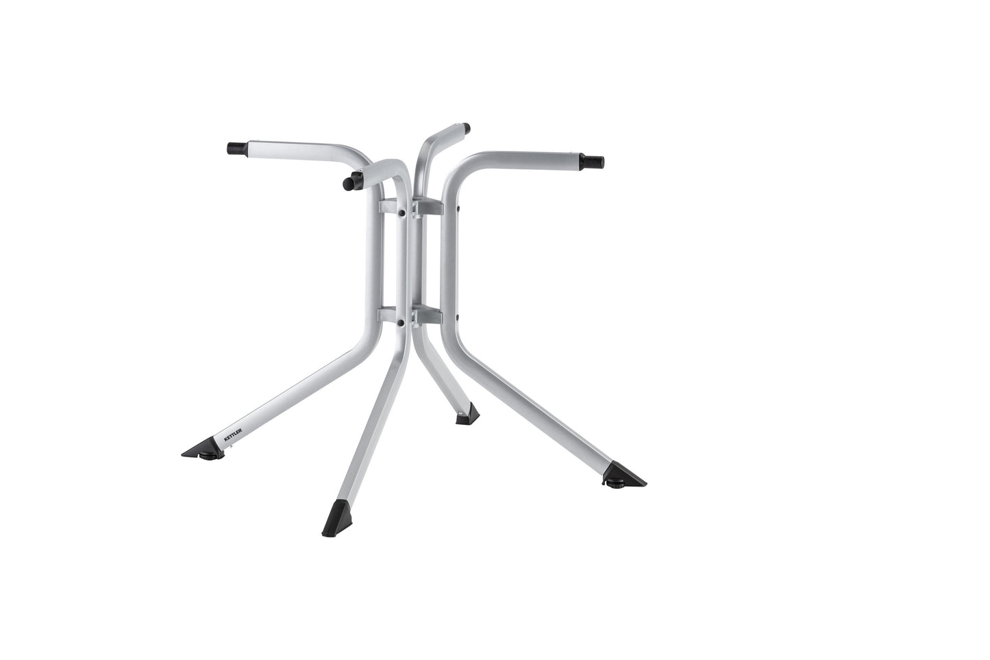 KETTLER KETTALUX Boulevard-Klapptisch 115cm rund, Aluminium - silber/anthrazit und anthrazit/anthrazit