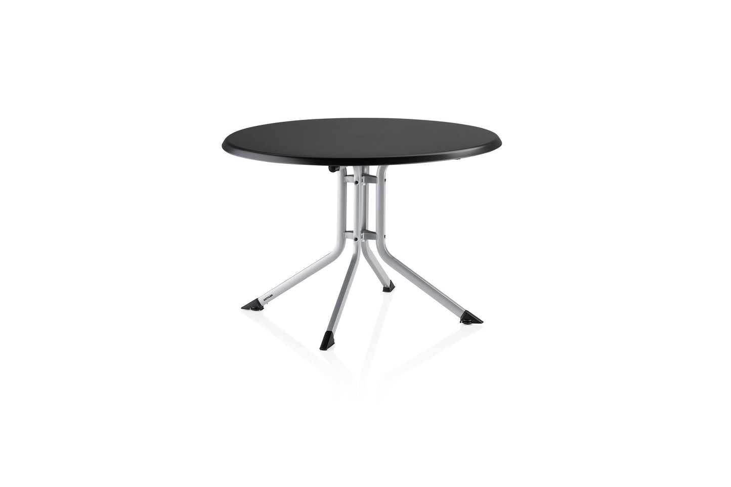 KETTLER KETTALUX Boulevard-Klapptisch 115cm rund, Aluminium - silber/anthrazit und anthrazit/anthrazit