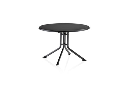 KETTLER KETTALUX Boulevard-Klapptisch 115cm rund, Aluminium - silber/anthrazit und anthrazit/anthrazit