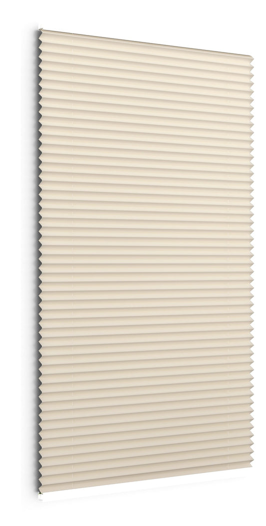 Plissee Fenster beige Sonnenschutz