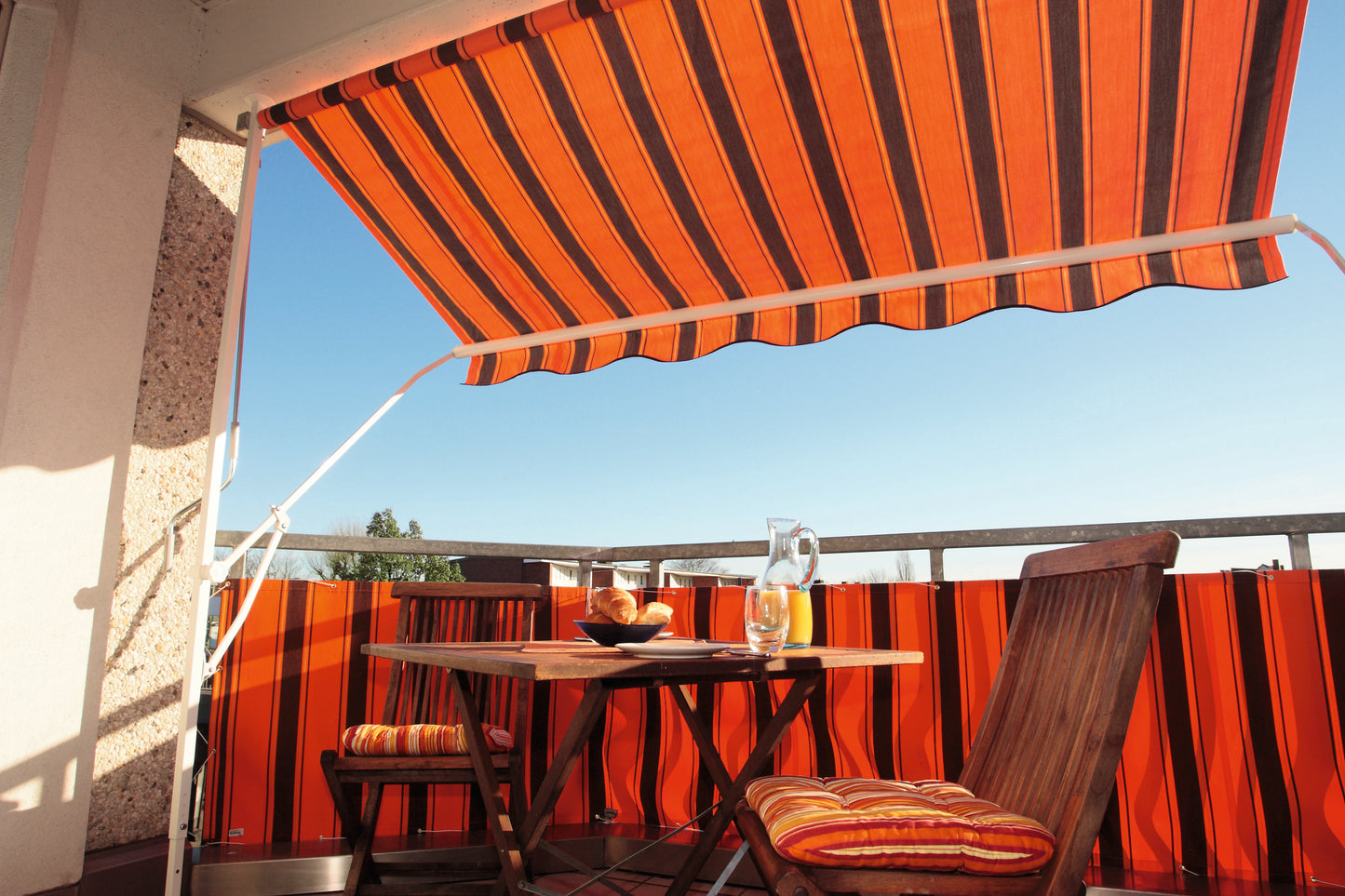 Klemmmarkise Spettmann Fallarmmarkise - Uni Grau - Made in Germany - Inklusive Versand