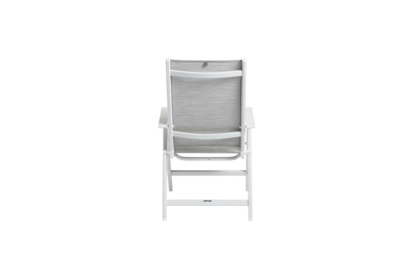 KETTLER Basic Plus Multipositionssessel weiß matt/hellgrau , Aluminium/Outdoorgewebe